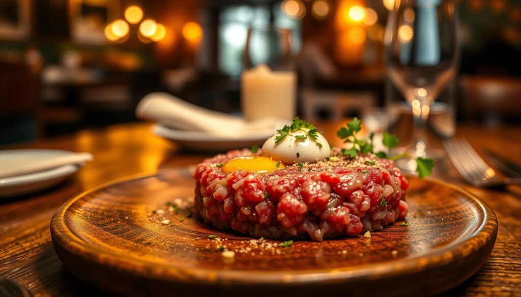 Beef Tartare at French Steakhouse