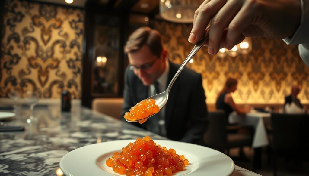 salmon caviar ordering process