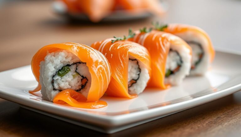 salmon wrapped sushi order nyt