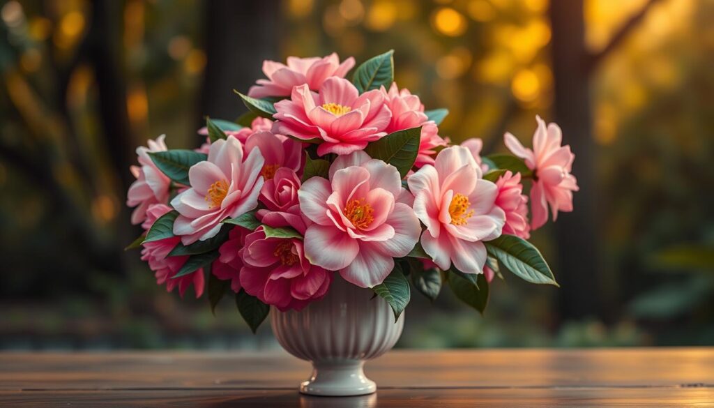 Camellia Flower Arrangement Ideas