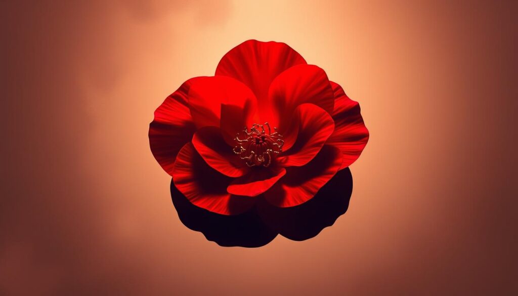 Red Camellia in Art and Culture